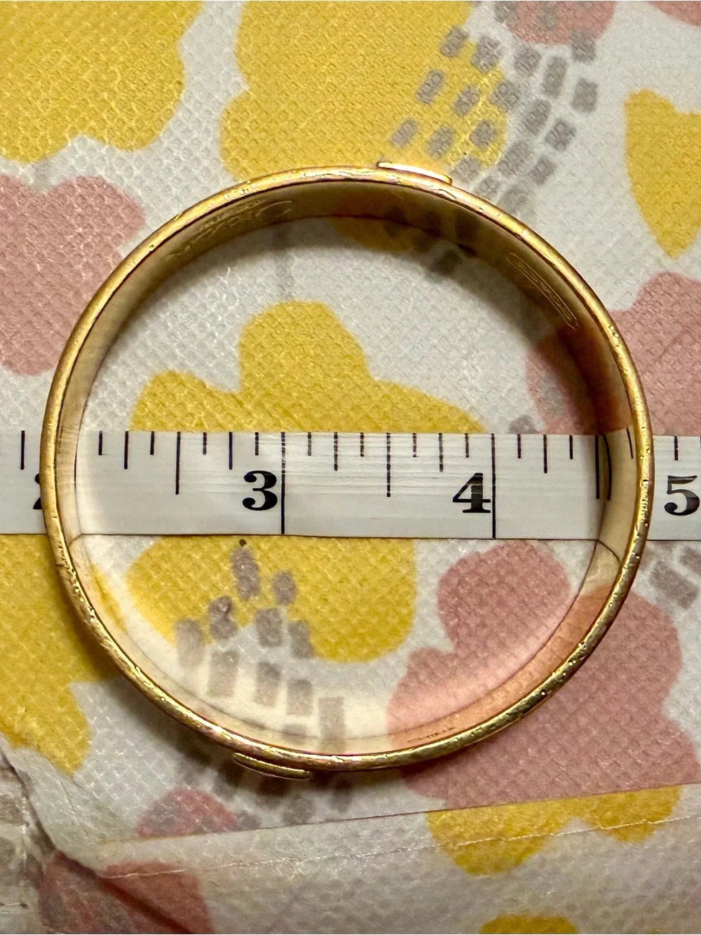 COACH Teal Blue & Golden Logo Slip On Bangle